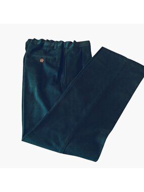 Chaps Pants Boys Size 14 Blue Husky School Dress Slacks Cotton